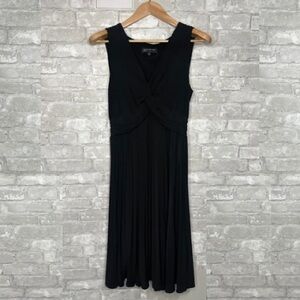 EUC Jones New York Black Sheath Midi Dress Lightweight Flowy Size 14 *Used